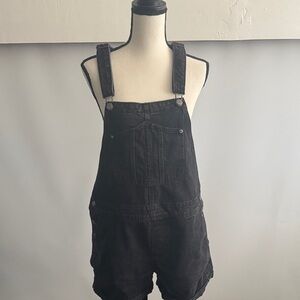 Old Navy Black Denim Overalls